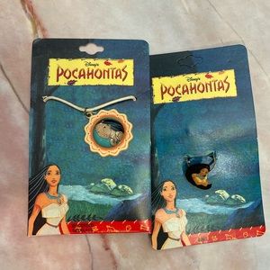 DISNEY POCAHONTAS Ring and Necklace Set